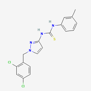 N-[1-(2,4-dichlorobenzyl)-1H-pyrazol-3-yl]-N'-(3-methylphenyl)thiourea