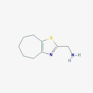 molecular formula C9H14N2S B477074 5,6,7,8-tetrahydro-4H-cyclohepta[d][1,3]thiazol-2-ylmethylamine CAS No. 643723-68-6