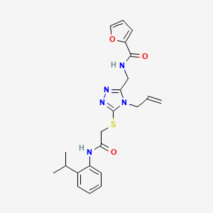 N-{[4-allyl-5-({2-[(2-isopropylphenyl)amino]-2-oxoethyl}thio)-4H-1,2,4-triazol-3-yl]methyl}-2-furamide