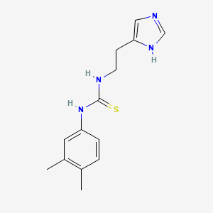 N-(3,4-dimethylphenyl)-N'-[2-(1H-imidazol-4-yl)ethyl]thiourea