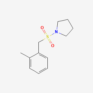 molecular formula C12H17NO2S B4770776 1-[(2-methylbenzyl)sulfonyl]pyrrolidine 