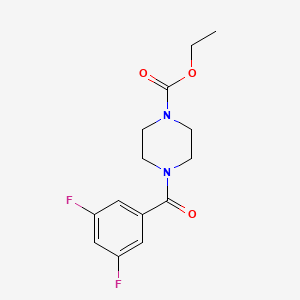 molecular formula C14H16F2N2O3 B4770794 ethyl 4-(3,5-difluorobenzoyl)-1-piperazinecarboxylate 