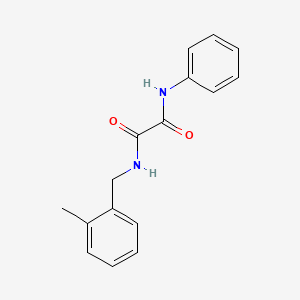 molecular formula C16H16N2O2 B4770799 N-(2-methylbenzyl)-N'-phenylethanediamide 