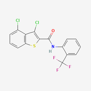 molecular formula C16H8Cl2F3NOS B4770818 3,4-dichloro-N-[2-(trifluoromethyl)phenyl]-1-benzothiophene-2-carboxamide 