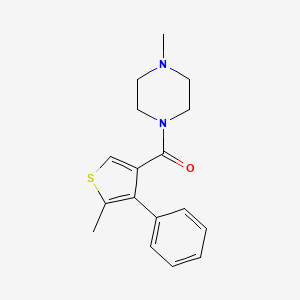 1-methyl-4-[(5-methyl-4-phenyl-3-thienyl)carbonyl]piperazine