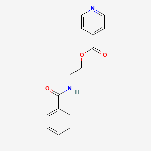 2-(benzoylamino)ethyl isonicotinate