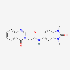 N-(1,3-dimethyl-2-oxo-2,3-dihydro-1H-benzimidazol-5-yl)-2-(4-oxo-3(4H)-quinazolinyl)acetamide