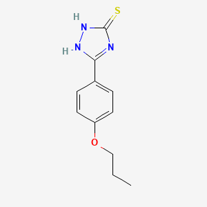 molecular formula C11H13N3OS B4771096 5-(4-丙氧苯基)-4H-1,2,4-三唑-3-硫醇 