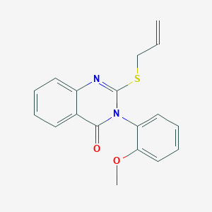 molecular formula C18H16N2O2S B4771157 2-(allylthio)-3-(2-methoxyphenyl)-4(3H)-quinazolinone 