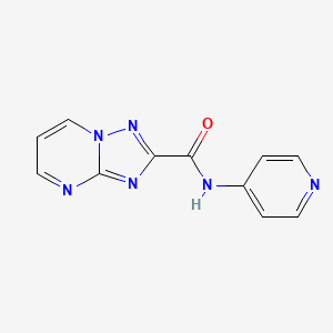 molecular formula C11H8N6O B4771176 N-4-pyridinyl[1,2,4]triazolo[1,5-a]pyrimidine-2-carboxamide 