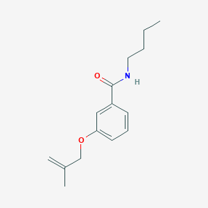 molecular formula C15H21NO2 B4771194 N-butyl-3-[(2-methyl-2-propen-1-yl)oxy]benzamide 