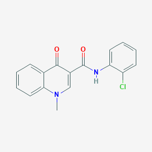 molecular formula C17H13ClN2O2 B4771228 N-(2-chlorophenyl)-1-methyl-4-oxo-1,4-dihydro-3-quinolinecarboxamide 