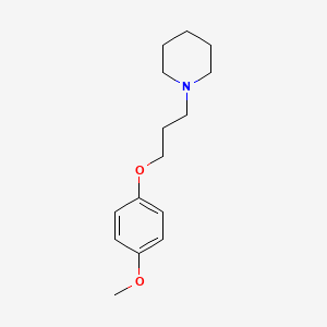 molecular formula C15H23NO2 B4771315 1-[3-(4-methoxyphenoxy)propyl]piperidine 