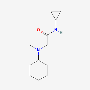 molecular formula C12H22N2O B4771348 N~2~-cyclohexyl-N~1~-cyclopropyl-N~2~-methylglycinamide 