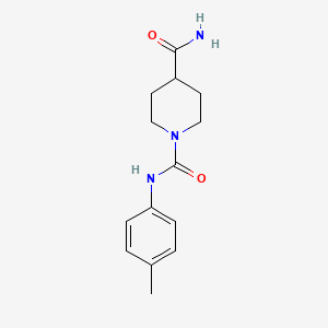 molecular formula C14H19N3O2 B4771391 N~1~-(4-methylphenyl)-1,4-piperidinedicarboxamide 