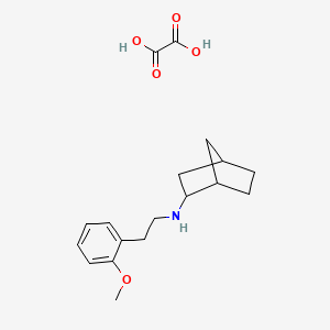 molecular formula C18H25NO5 B4771431 N-[2-(2-methoxyphenyl)ethyl]bicyclo[2.2.1]heptan-2-amine oxalate 