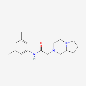 molecular formula C17H25N3O B4771468 N-(3,5-dimethylphenyl)-2-(hexahydropyrrolo[1,2-a]pyrazin-2(1H)-yl)acetamide 