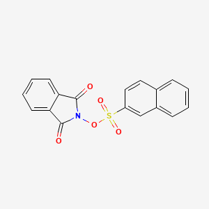 molecular formula C18H11NO5S B4771506 2-[(2-naphthylsulfonyl)oxy]-1H-isoindole-1,3(2H)-dione 