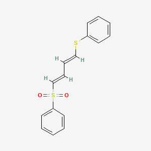 molecular formula C16H14O2S2 B4771510 phenyl 4-(phenylthio)-1,3-butadien-1-yl sulfone 