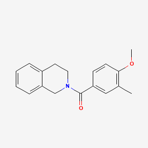 molecular formula C18H19NO2 B4771517 2-(4-methoxy-3-methylbenzoyl)-1,2,3,4-tetrahydroisoquinoline 