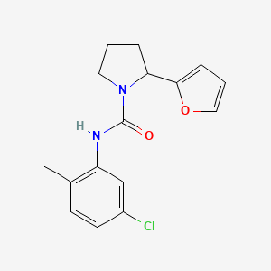 molecular formula C16H17ClN2O2 B4771531 N-(5-chloro-2-methylphenyl)-2-(2-furyl)-1-pyrrolidinecarboxamide 