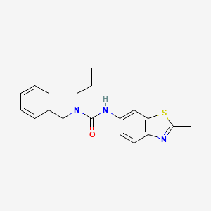 molecular formula C19H21N3OS B4771542 N-benzyl-N'-(2-methyl-1,3-benzothiazol-6-yl)-N-propylurea 