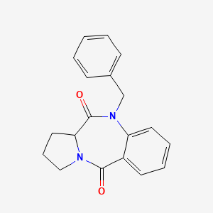 molecular formula C19H18N2O2 B4771554 10-benzyl-2,3-dihydro-1H-pyrrolo[2,1-c][1,4]benzodiazepine-5,11(10H,11aH)-dione CAS No. 1093060-46-8