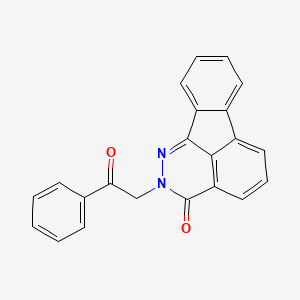 molecular formula C22H14N2O2 B4771572 2-(2-oxo-2-phenylethyl)indeno[1,2,3-de]phthalazin-3(2H)-one 