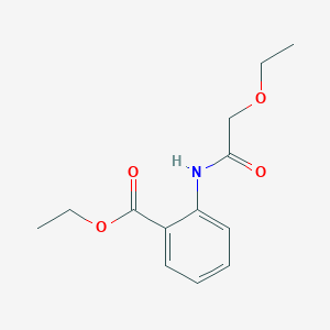 molecular formula C13H17NO4 B4771618 ethyl 2-[(ethoxyacetyl)amino]benzoate 