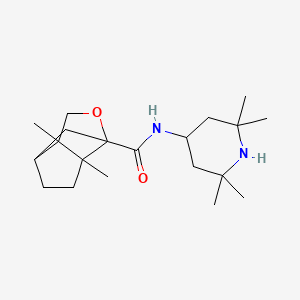 6,7-dimethyl-N-(2,2,6,6-tetramethyl-4-piperidinyl)-4-oxatricyclo[4.3.0.0~3,7~]nonane-3-carboxamide