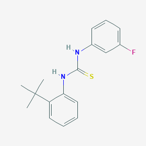 N-(2-tert-butylphenyl)-N'-(3-fluorophenyl)thiourea