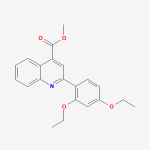 molecular formula C21H21NO4 B4771734 methyl 2-(2,4-diethoxyphenyl)-4-quinolinecarboxylate 
