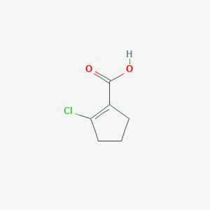 molecular formula C6H7ClO2 B477178 2-氯环戊-1-烯-1-羧酸 CAS No. 56475-16-2