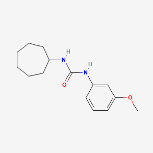 molecular formula C15H22N2O2 B4771794 N-cycloheptyl-N'-(3-methoxyphenyl)urea 