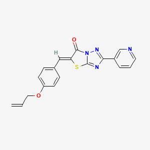 molecular formula C19H14N4O2S B4771882 5-[4-(allyloxy)benzylidene]-2-(3-pyridinyl)[1,3]thiazolo[3,2-b][1,2,4]triazol-6(5H)-one 
