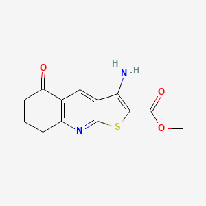 molecular formula C13H12N2O3S B4771883 methyl 3-amino-5-oxo-5,6,7,8-tetrahydrothieno[2,3-b]quinoline-2-carboxylate 