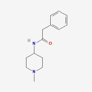 molecular formula C14H20N2O B4771900 N-(1-methyl-4-piperidinyl)-2-phenylacetamide 