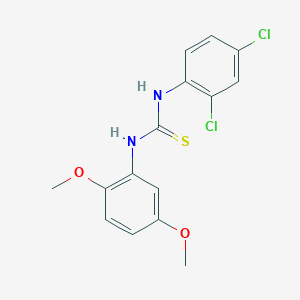 molecular formula C15H14Cl2N2O2S B4772001 N-(2,4-dichlorophenyl)-N'-(2,5-dimethoxyphenyl)thiourea 