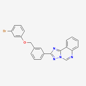 molecular formula C22H15BrN4O B4772002 2-{3-[(3-bromophenoxy)methyl]phenyl}[1,2,4]triazolo[1,5-c]quinazoline 
