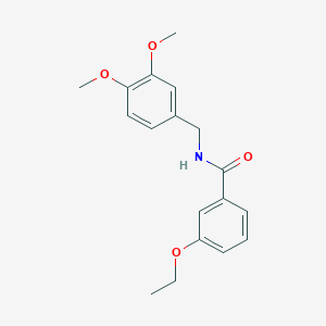 molecular formula C18H21NO4 B4772032 N-(3,4-dimethoxybenzyl)-3-ethoxybenzamide 