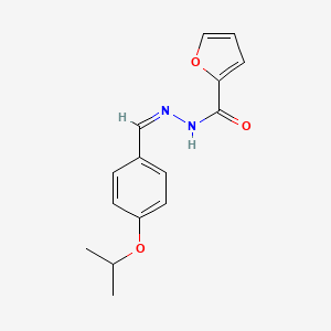 molecular formula C15H16N2O3 B4772038 N'-(4-isopropoxybenzylidene)-2-furohydrazide 