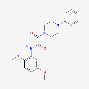 molecular formula C20H23N3O4 B4772060 N-(2,5-dimethoxyphenyl)-2-oxo-2-(4-phenyl-1-piperazinyl)acetamide 
