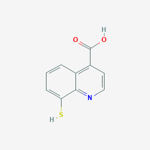 B047721 8-Sulfanylquinoline-4-carboxylic acid CAS No. 121689-24-5