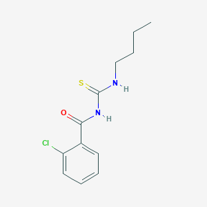 molecular formula C12H15ClN2OS B4772125 N-[(butylamino)carbonothioyl]-2-chlorobenzamide 
