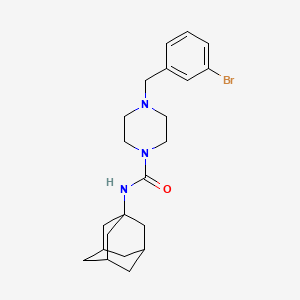 molecular formula C22H30BrN3O B4772183 N-1-adamantyl-4-(3-bromobenzyl)-1-piperazinecarboxamide 