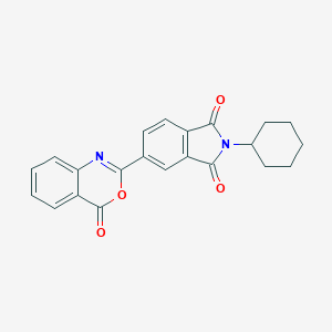 molecular formula C22H18N2O4 B477246 2-Cyclohexyl-5-(4-oxo-4H-3,1-benzoxazin-2-yl)-1H-isoindole-1,3(2H)-dione CAS No. 294892-55-0