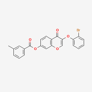 molecular formula C23H15BrO5 B4772501 3-(2-bromophenoxy)-4-oxo-4H-chromen-7-yl 3-methylbenzoate 
