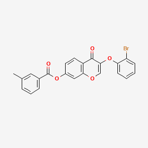 3-(2-bromophenoxy)-4-oxo-4H-chromen-7-yl 3-methylbenzoate