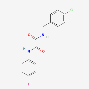 molecular formula C15H12ClFN2O2 B4772532 N-(4-chlorobenzyl)-N'-(4-fluorophenyl)ethanediamide 