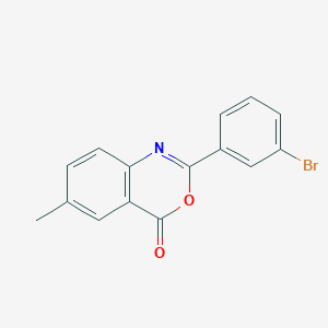 molecular formula C15H10BrNO2 B477256 2-(3-bromophenyl)-6-methyl-4H-3,1-benzoxazin-4-one CAS No. 354120-46-0